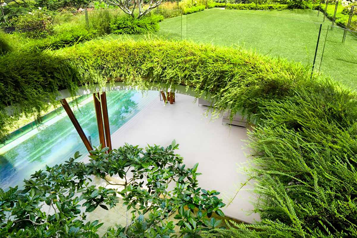 Зелёный дом сад Cluny Park от студии Guz Architects