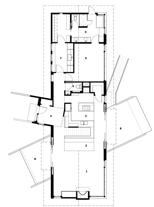 Дизайн частного дома San Juan Cliffside от студии Prentiss Architects