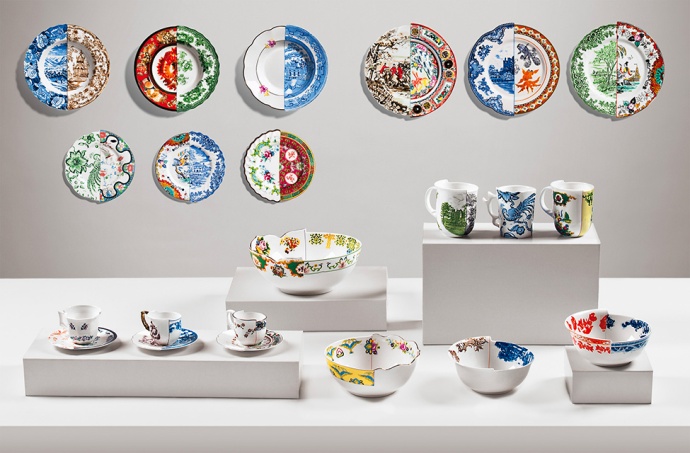 Коллекция дизайнерского фарфора Hybrid от Seletti